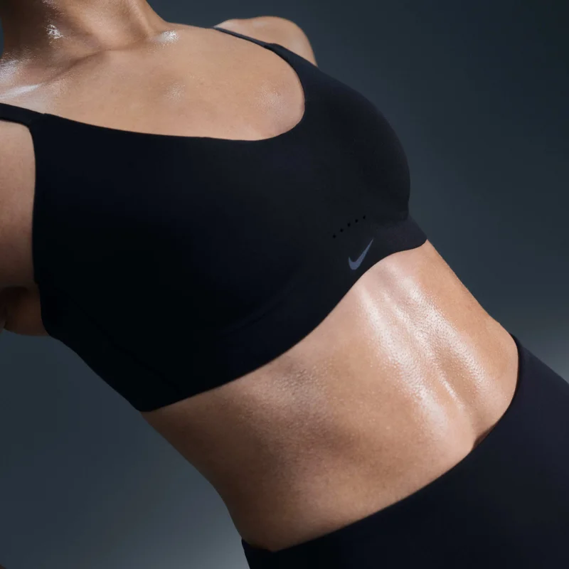 Nike Black Women's Alate Minimalist Light-Support Convertible Sports Bra for Women | Best Price UAE